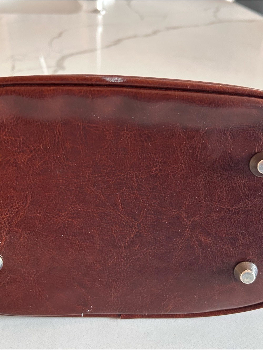 Brighton Brown Leather-Trim Straw Tote with Silver Heart Accents - Picture 3 of 7